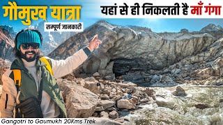 गौमुख यात्रा  माँ गंगा का उद्गम  Gangotri to Gaumukh Trek Complete Information  Gomukh Yatra [upl. by Refinnaj]