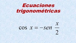 Como resolver ecuaciones trigonométricas con seno y coseno cosx  senx2 [upl. by Snoddy]