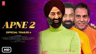 Apne 2 Official Trailer  Announcement I Sunny Deol I Bobby Deol I Dharmendra I Kajol Devgan [upl. by Aramahs]