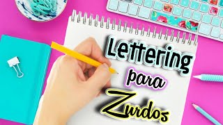 Como Hacer Lettering para Zurdos  Marialis [upl. by Barrus704]