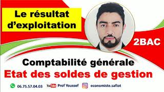 2BAC Comptabilité générale  Etat des soldes de gestion  Le résultat dexploitation [upl. by Averil]