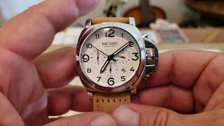 MEGIR 43 Panerai Homage from Gearbest3 Minute review [upl. by Levi64]