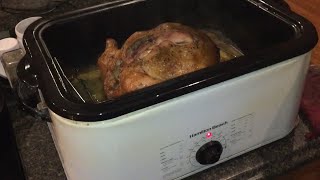 how to use a electric ROASTER to cook a “chicken” or “turkey” [upl. by Button]