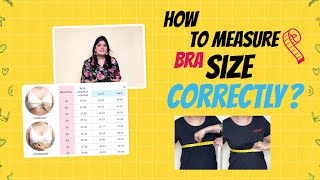 How to measure bra size correctly at home  Easy Beginners Guide [upl. by Anilehcim]