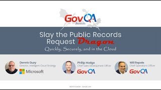 Slay the Public Records Dragon GovQA and Microsoft [upl. by Bennett]