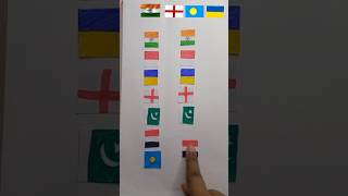 Independence Day Drawing 🇮🇳🇺🇦🏴󠁧󠁢󠁥󠁮󠁧󠁿  Republic Day Flag Drawing art republicday shorts flag [upl. by Savage484]