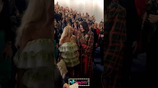 Idina Menzel amp Kristin Chenoweth walk into Wicked 20 [upl. by Daron112]