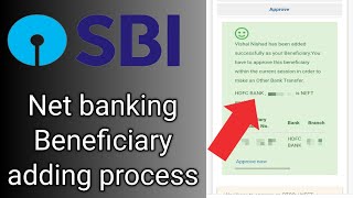 SBI net banking beneficiary add kaise kare  how to add beneficiary in net banking sbi [upl. by Pride204]