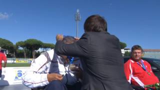 Mens club throw F51  Victory Ceremony  2016 IPC Athletics European Championships Grosseto [upl. by Htennek]