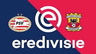 Eredivisie 2425 Matchweek 4 PSV vs Go Ahead [upl. by Idrahs]