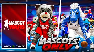 NEW MASCOT WARS GAMEMODE in NBA2K22 10 mascots on 1 court [upl. by Eycats]