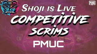 Practice in Custom Rooms For PMUC  Shoji is Live  313 Official pubgmobile scrims manavop [upl. by Annaerda]