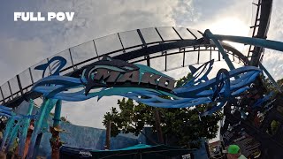 Orlando Florida  Mako ride Seaworld  Full POV [upl. by Iarised]