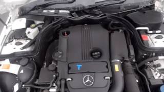 M20138  MERCEDES W204 C200CGI M271860 18L TURBO PETROL 4CYL SEDAN 2010 ENGINE TESTING [upl. by Tyika114]