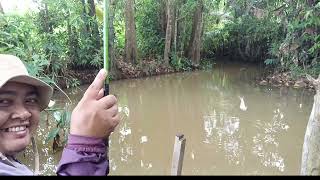 Relaxed fishing wader in cool river [upl. by Apgar]