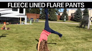 FleeceLined Flare Leggings  Super Comfortable Warm and Cute [upl. by Kristian]