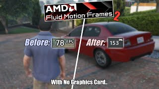 AMD Fluid Motion Frames 2  GTA 5 and Radeon 780M Frame Gen With No Graphics Card [upl. by Assyla935]