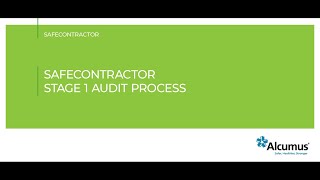 SafeContractor Stage 1 Audit Process [upl. by Sinnej751]