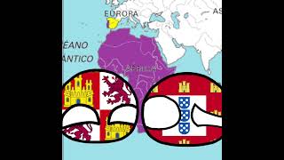 La Falla Del Tratado De Tordesillas countryballs history polandball spain portugal [upl. by Idram]