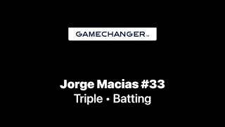 16U 33 Jorge Macias Triple Vs San Pedro Pirates [upl. by Lansing]