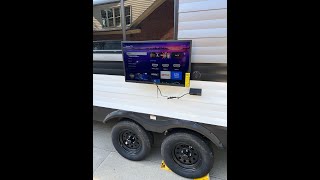 How to Securely Mount a TV to Your Trailer Exterior [upl. by Andeee123]