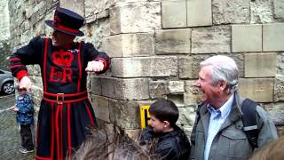 An entertaining Beefeater tour at the Tower of London [upl. by Refotsirhc]