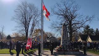 The Last Post Remembrance Day Br 188 Kingsville Ontario [upl. by Esertap]