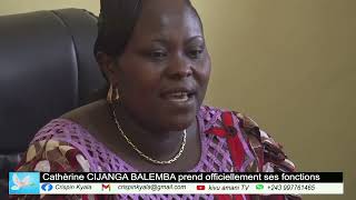 Sud Kivu  Catherine CIJANGA BALEMBA prend officiellement ses fonctions au Ministère de lÉducation [upl. by Enaffit]