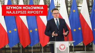 Najlepsze riposty Szymona Hołowni Wystąpienia nowego marszałka Sejmu hitem sieci [upl. by Warrenne668]