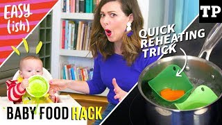 DIY baby food quick reheating hack no microwave  Easyish S01E08 [upl. by Schoof749]