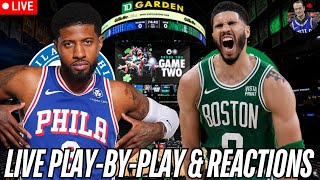 Philadelphia 76ers Vs Boston Celtics Live PlayByPlay amp Reactions Sixers Celtics NBA [upl. by Renraw]