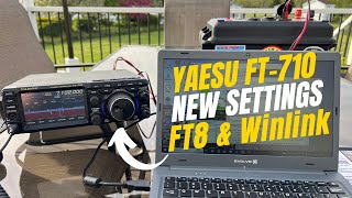 New Yaesu 710 Settings for FT8 and Winlink [upl. by Ayet]