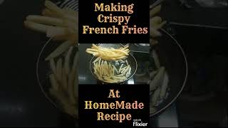 Making Crispy French Fries At Home With Home Made Recipe Easy Method [upl. by Sulakcin]