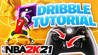 BEST DRIBBLE MOVES  EASY DRIBBLE TUTORIAL w HANDCAM NBA 2K21 100 GLITCHY DRIBBLE GAWD COMBOS [upl. by Claire]