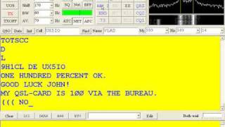 9H1CL RTTY QSO [upl. by Tilney]