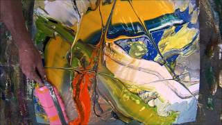 Learn To Paint an Acrylic Abstract Painting Ultra Thick 2 HD By Jan van Oort [upl. by Titus]