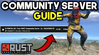 BEST Community Server Setup Guide  Rust Console Edition [upl. by Ahsilem]