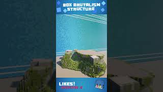 Box Brutalism Structure  Minecraft Build [upl. by Ellenwad282]