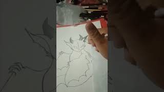 Dragón a grafito bross dibujo uwu [upl. by Viveca28]