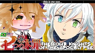 •Seven Deadly Sins react to your children•The Four Knights of the Apocalypse GACHA CLUB 🇧🇷🇺🇸 [upl. by Lavena505]