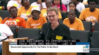 Advocating for Transit funding at FY 202425 Miami Dade budget hearing [upl. by Emsmus]