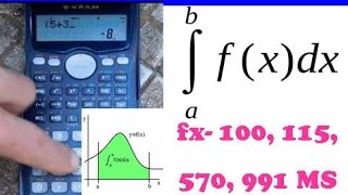 INTEGRALES EN CASIO FX100MS FX115MS FX579MS FX991MS [upl. by Beaston]