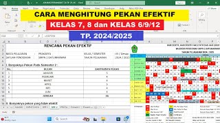 Cara Menghitung Pekan Efektif Kalender Pendidikan Tahun Pelajaran 20242025 [upl. by Akcimat]