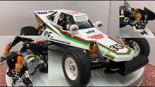 TAMIYA THE GRASSHOPPER LINK SUSPENSION SYSTEM UPGRADES DOCUMENTARY  110 RC NO58346 [upl. by Lenahs]