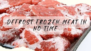 How to Defrost Meat Fast  Defrost Frozen Meat in No Time  Bakra Eid Special [upl. by Ainnat]