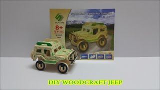 DIYWoodcraftConstructionKitJeep Tutorial [upl. by Slayton]