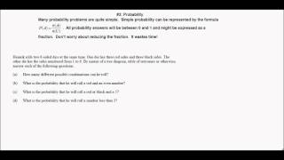 IB Math Studies Topic 3 Revision Sets Logic and Probability May 2015 [upl. by Ansley]