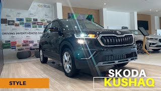 2024 Skoda Kushaq style 10 TSI Automatic Detailed ReviewSkoda Kushaq Top model 10 TSI AT Review [upl. by Nisay]