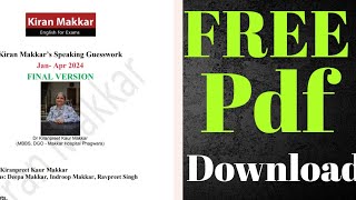 IELTS makkar s pdf final version janApril 2024 free download ielts speaking youtube [upl. by Auoh80]