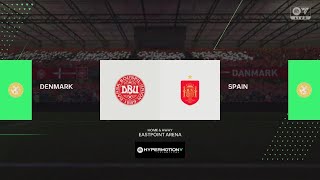 Denmark 10 Spain UEFA nation league [upl. by Annasiul]